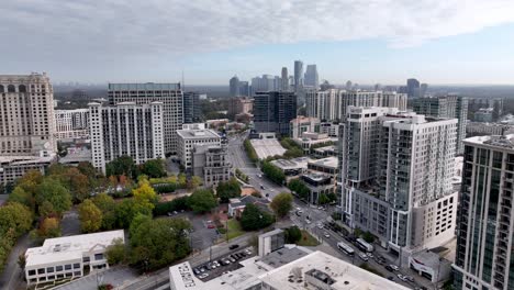 aerial buckhead georgia shopping district in atlanta georgia