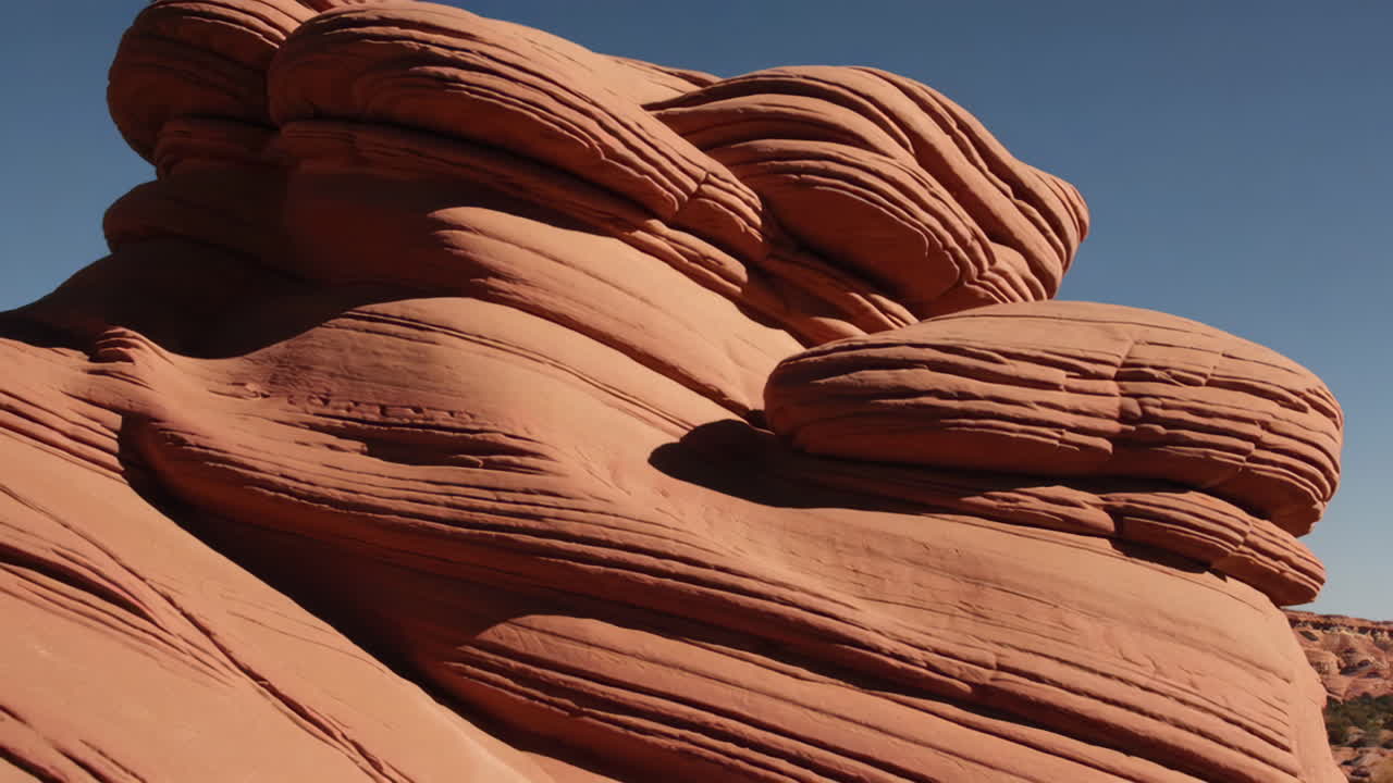 Sandstone Rock Formation in Desert Landscape