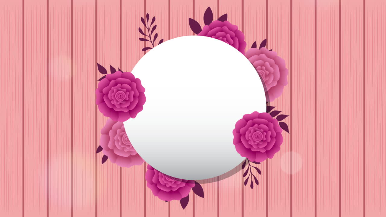 cornice circolare con bellissimo giardino di rose