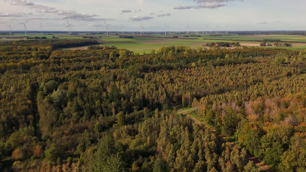 Wind Turbines in a Rural Landscape