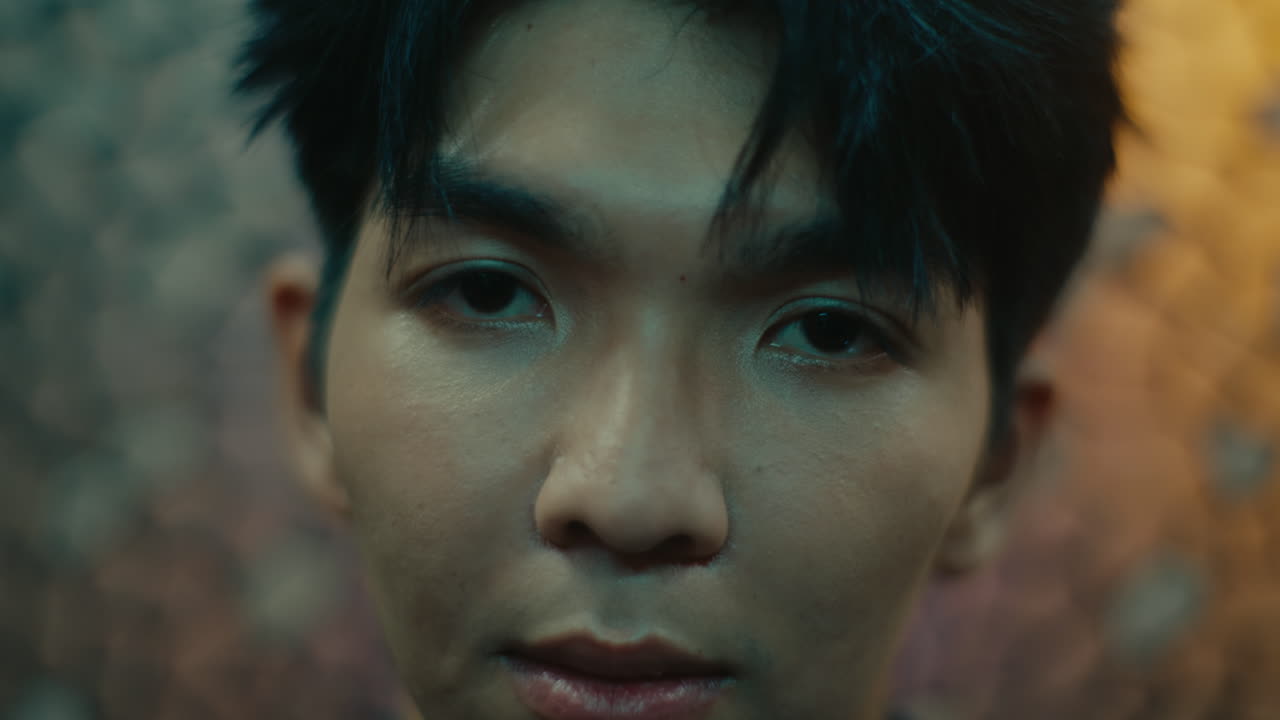 젊은 남자 의 클로즈업 초상화