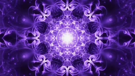 abstract purple glowing mandala pattern