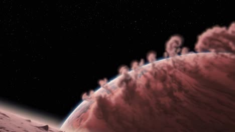 paisaje de un planeta alienígena