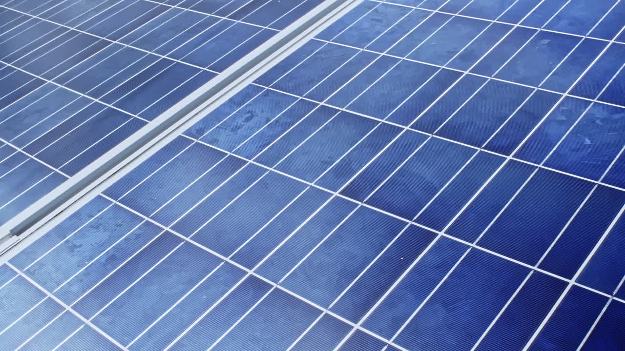 lapso de tiempo del panel solar al aire libre