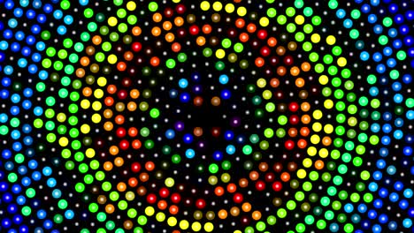 fondo abstracto con puntos rotativos de colores