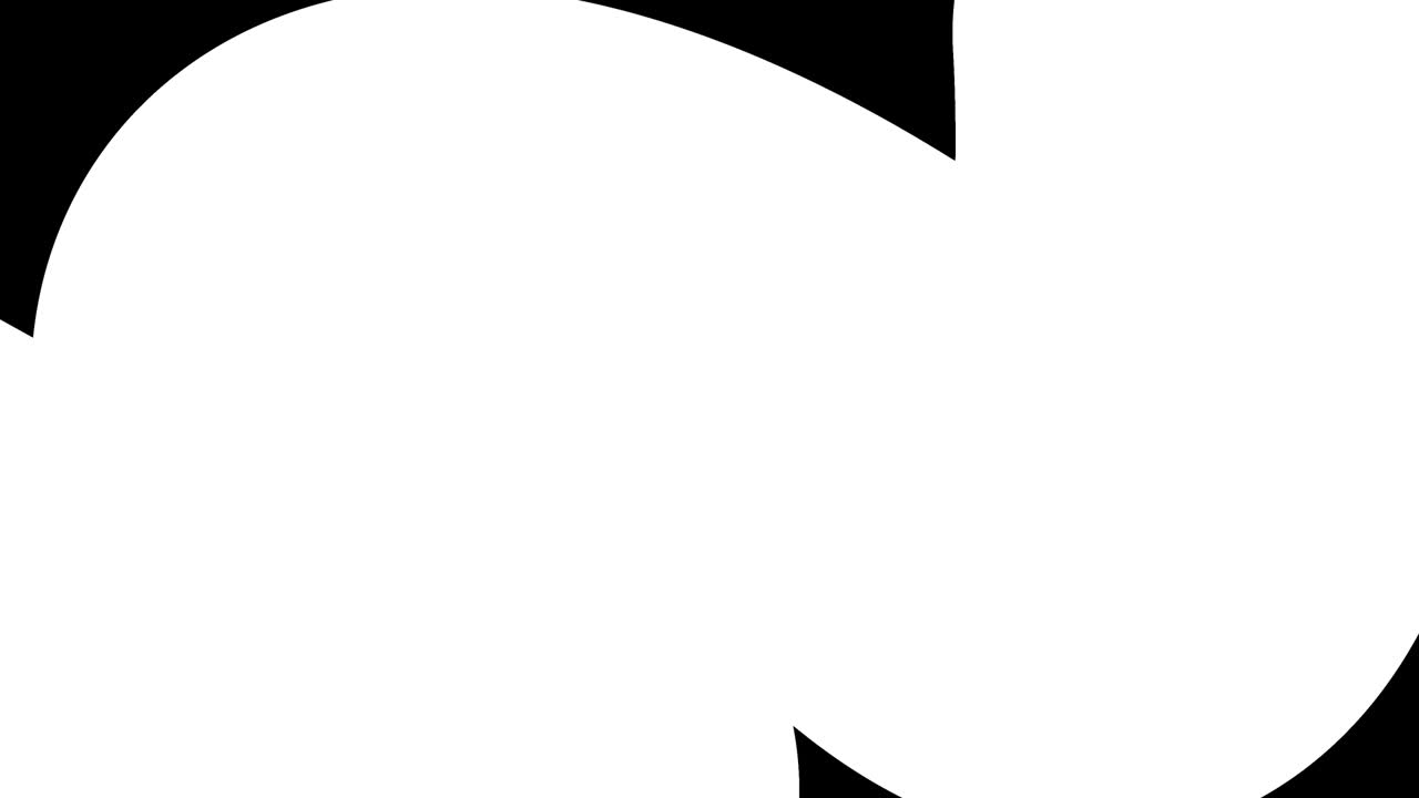 hermosos gradientes con tonos de rojo amarillo fluyen a lo largo de una línea o tubo elegantemente retorcido. hermoso fondo de diseño plano moderno, animación de bucle liso de gradiente líquido en 4k. luma mate como alfa