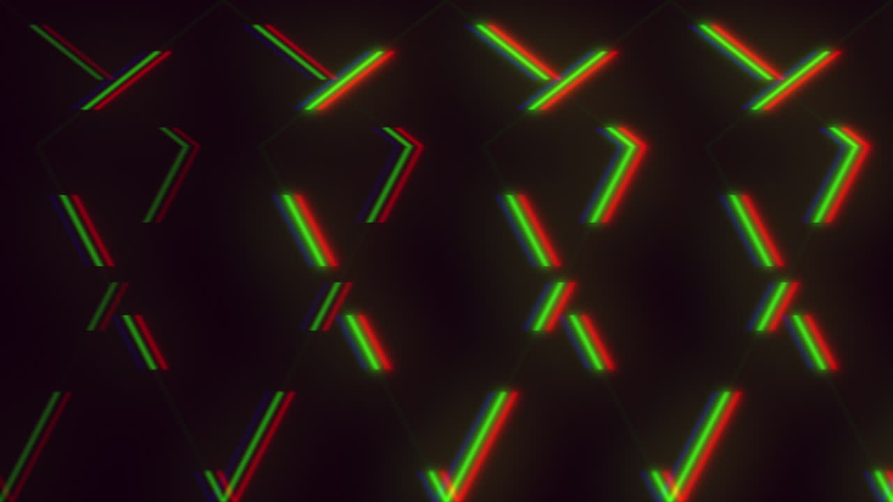 Vibrant color grid multicolored lines in red, green, and blue shades