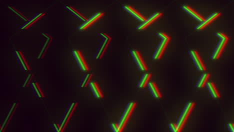 vibrant color grid multicolored lines in red, green, and blue shades