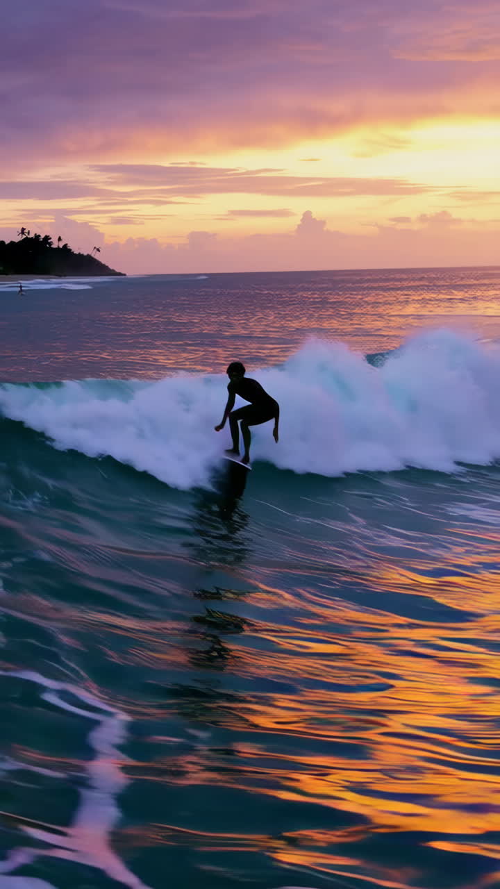 Sunset Surfing at the Coast