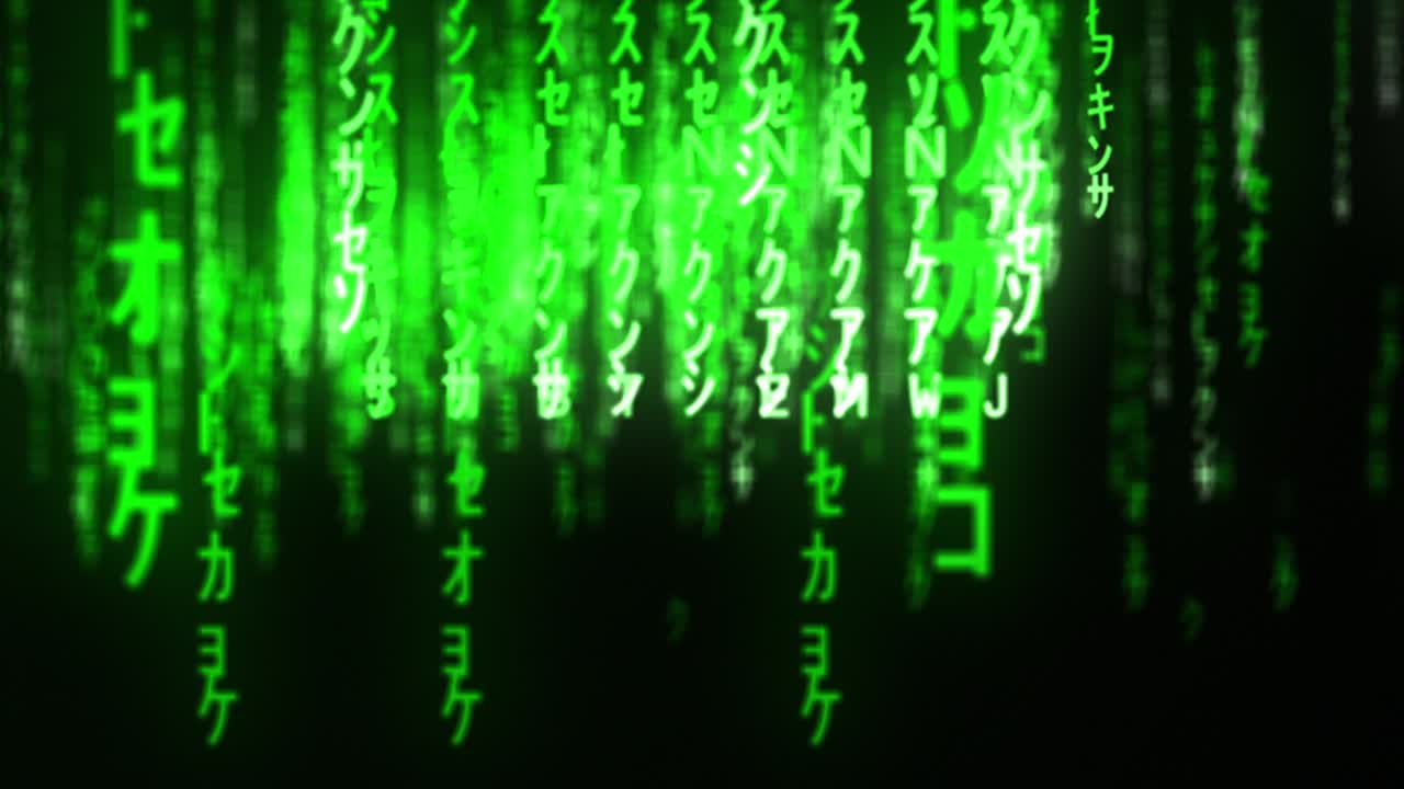 Matrix - Game Over Binary Code Zoom Particle Playground