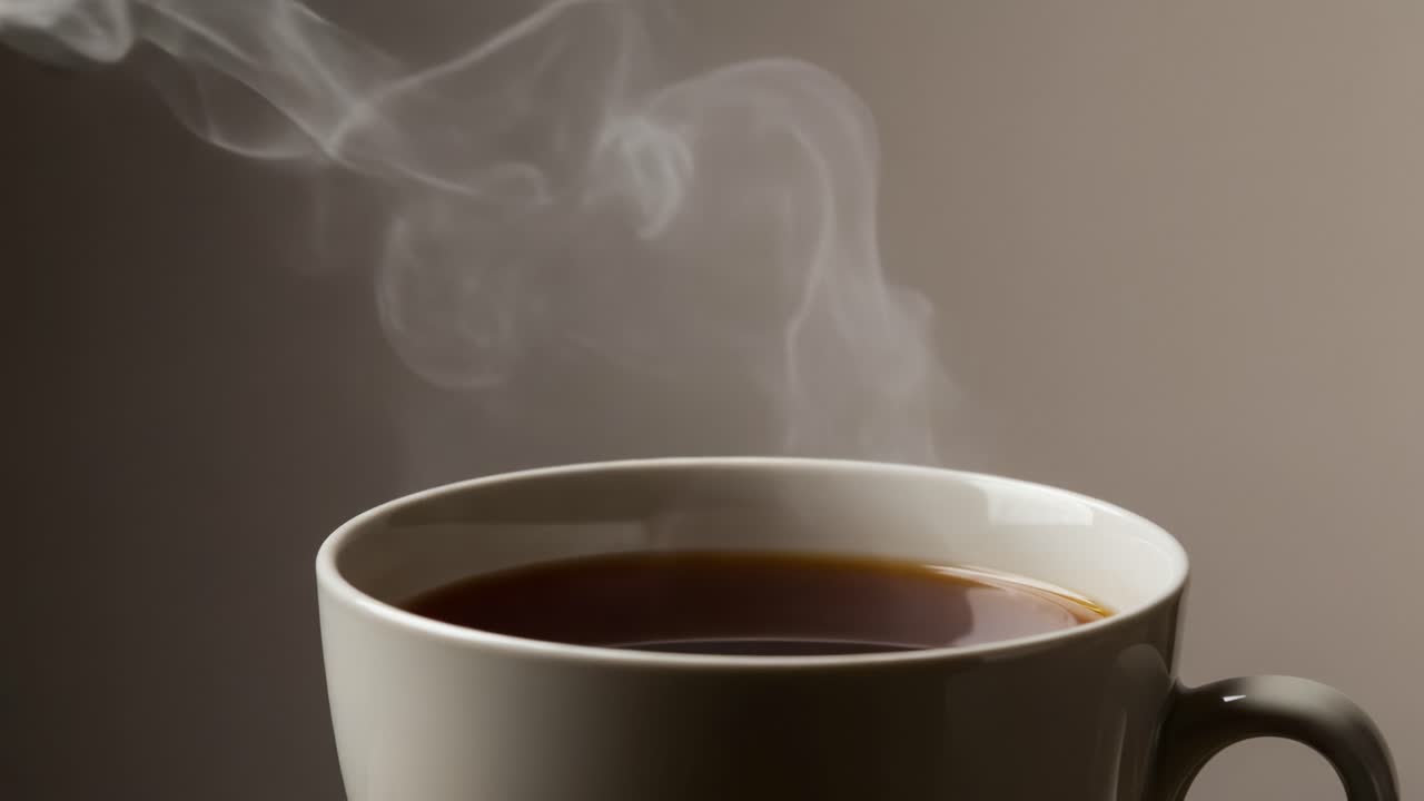 A Warm Cup of Steaming Liquid Comfort: The Essence of Freshly Brewed Tea or Coffee Captured in a Moment of Tranquility and Indulgence