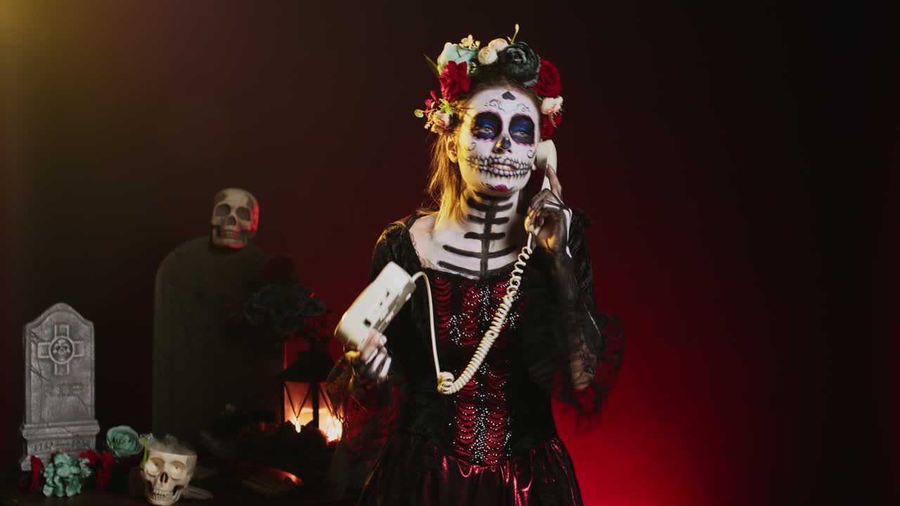 Day of the Dead Sugar Skull Halloween Costume Portrait