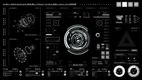 interfaz futurista | hud | pantalla digital