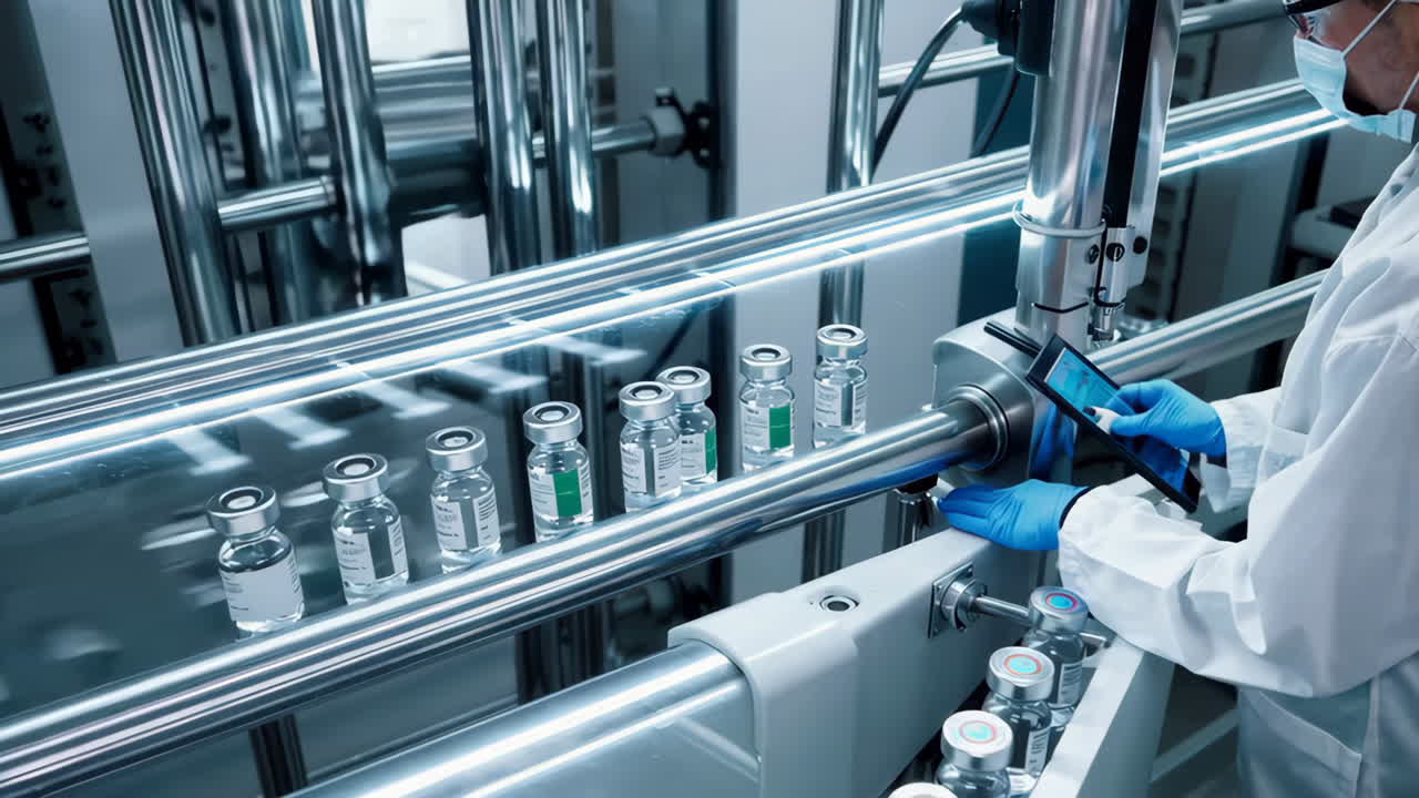 자동화된 의약품 생산 라인