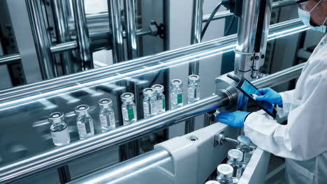 línea de producción farmacéutica automatizada