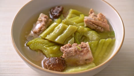 Bitter-gourd-with-pork-spare-rib-soup---Asian-food-style