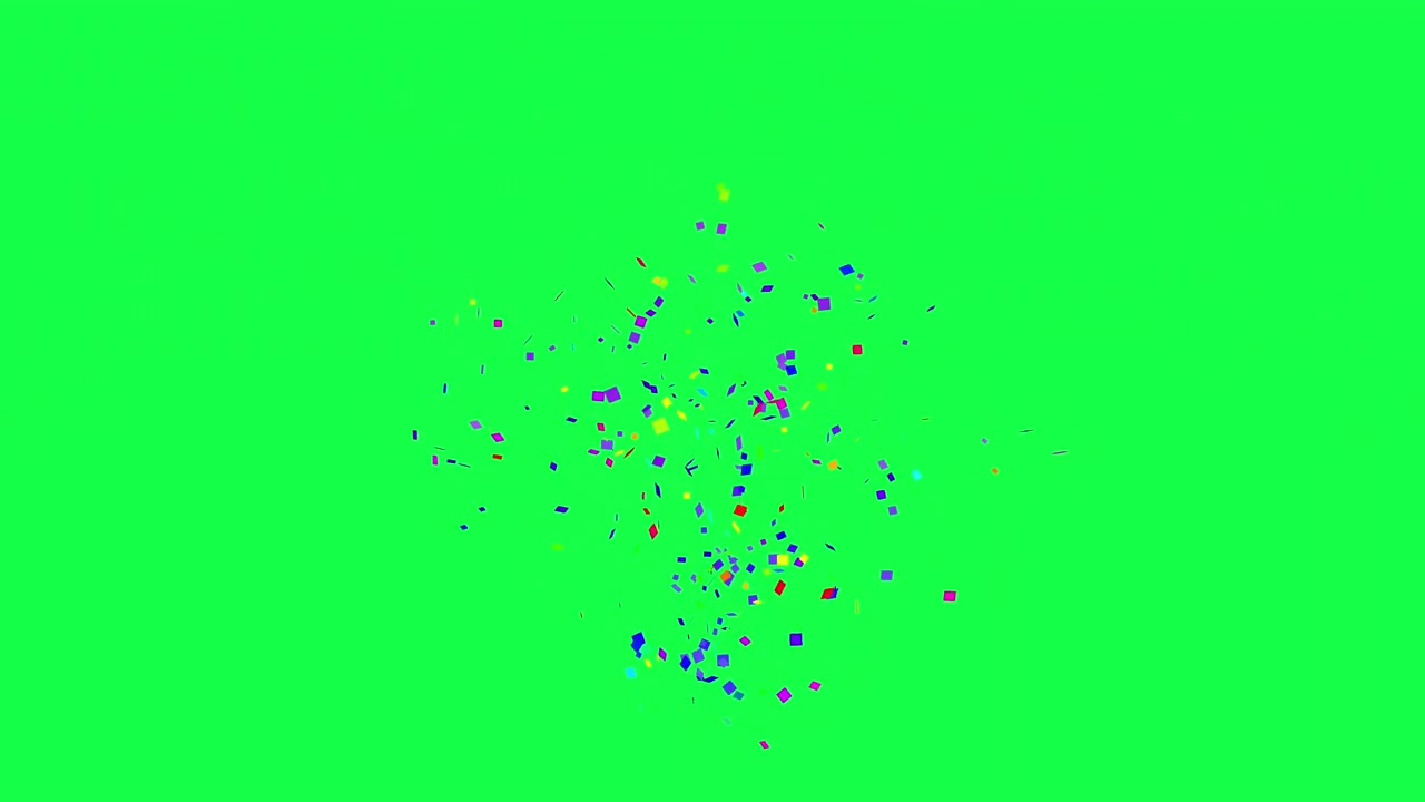 Colorful confetti paper explosion cannon party