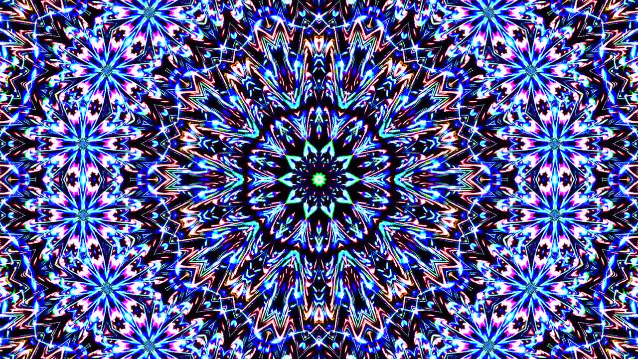 Bright abstract light governing full color, kaleidoscope