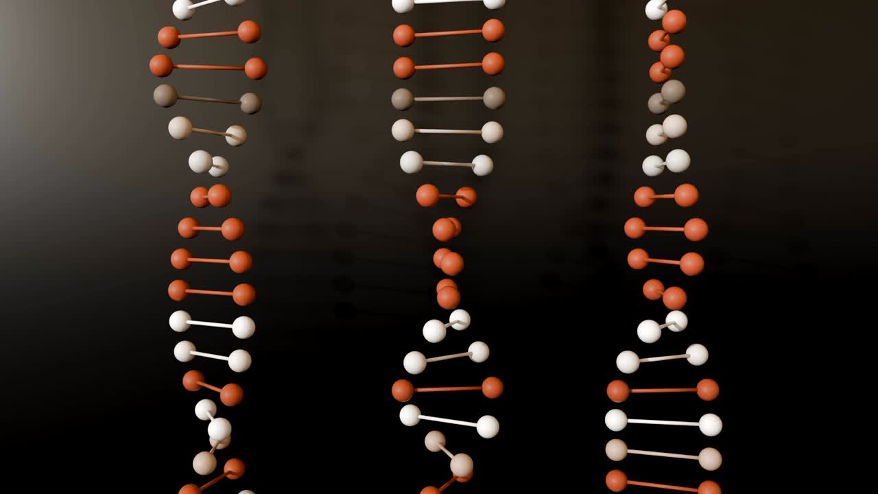 4k 추상 dna 이중 나선