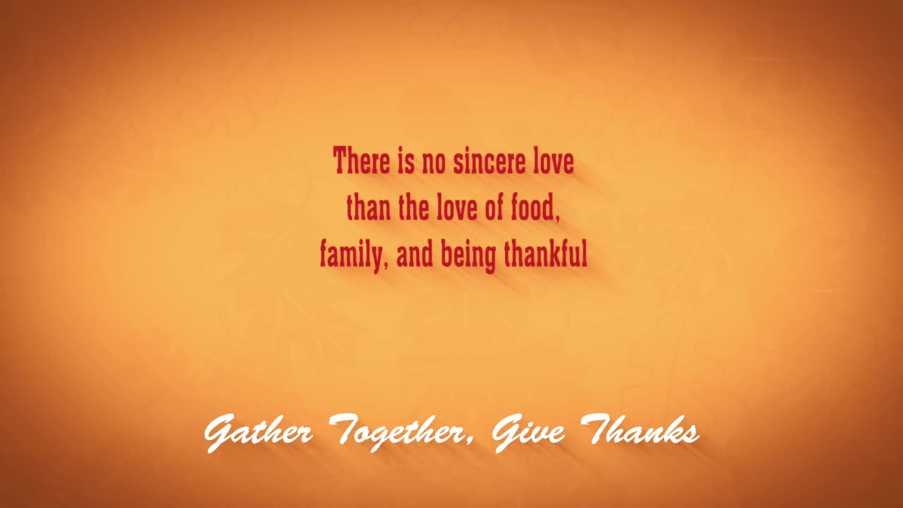 즐거운 추수감사절 타이틀 화면