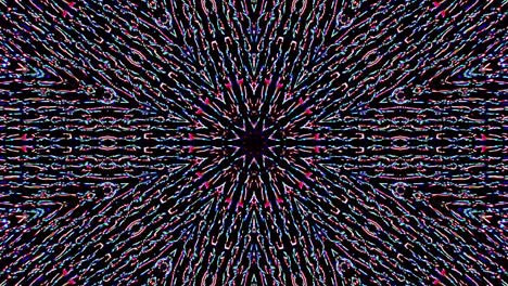 hermoso caleidoscopio abstracto que brilla, una luz radiante que regula los movimientos sutiles