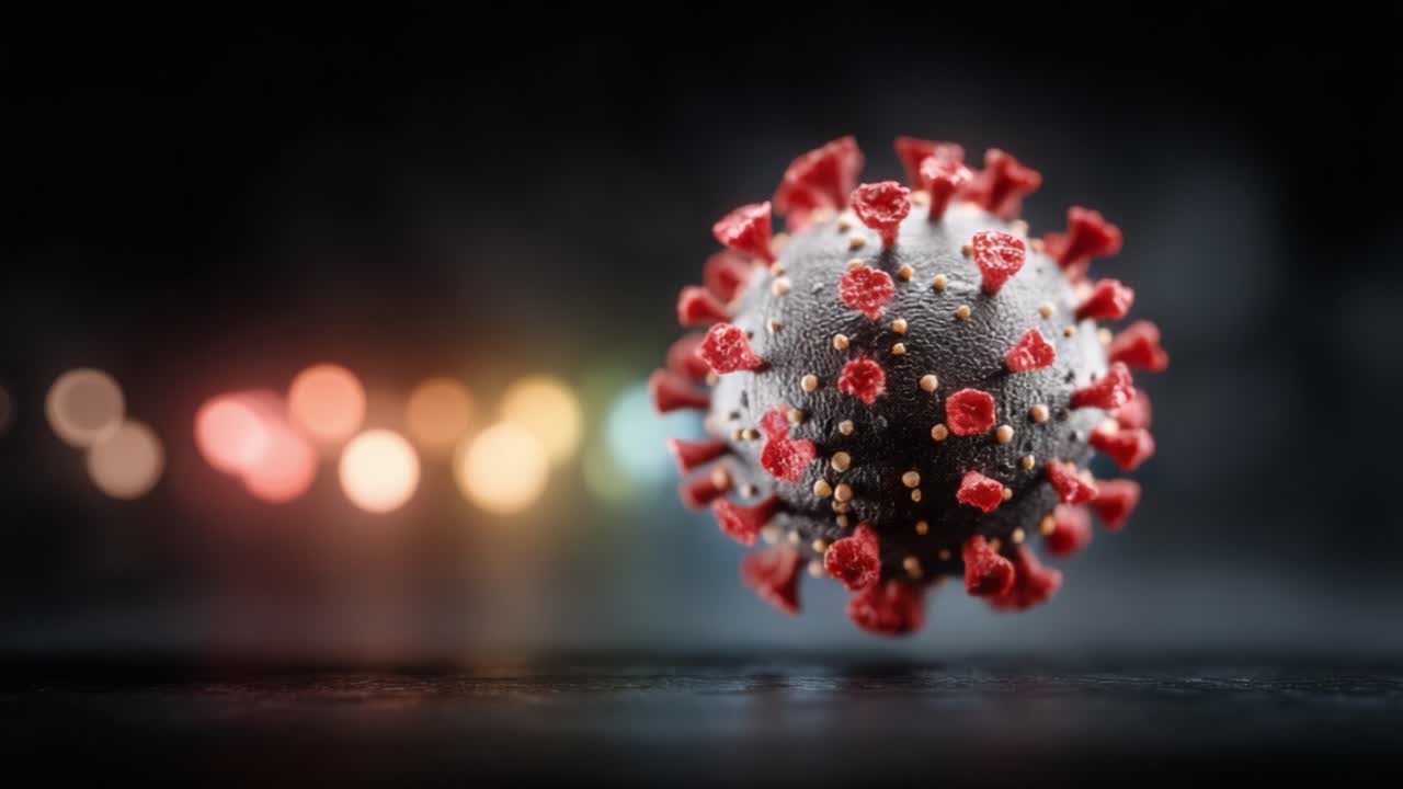 A Close-Up Look at a Coronavirus Particle: Understanding Its Structure and Impact on Human Health Through Detailed Microscopic Imaging