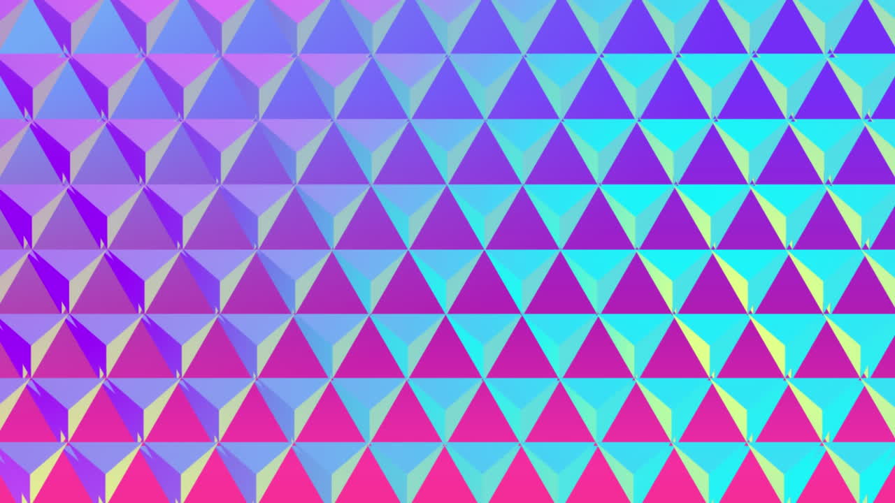 cuadrícula relativa de triángulos que cambian de color