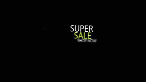 black screen, animation super sale