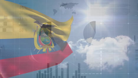 Animación-De-Estadísticas-Y-Procesamiento-De-Datos-Financieros-Sobre-La-Bandera-De-Colombia