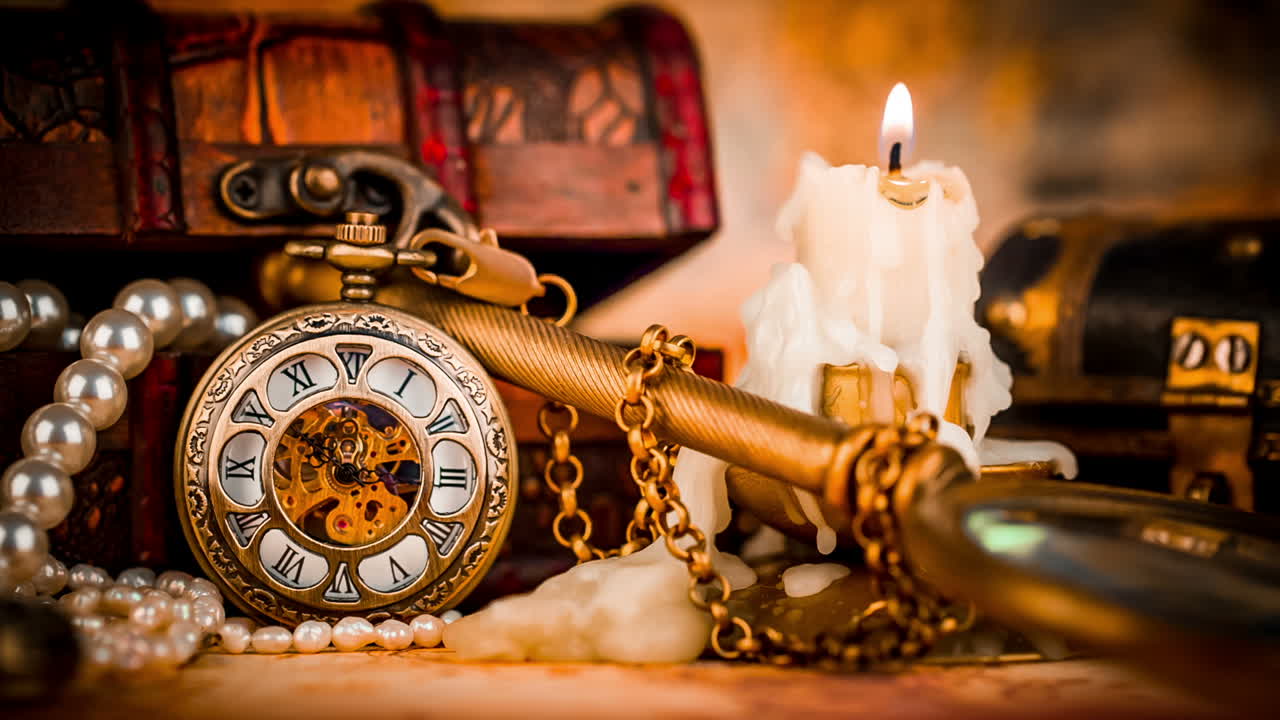 reloj de bolsillo antiguo de época.