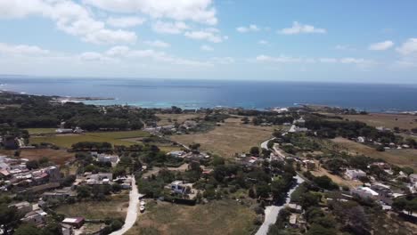 la isla de favignana en trapani sicilia por avión no tripulado