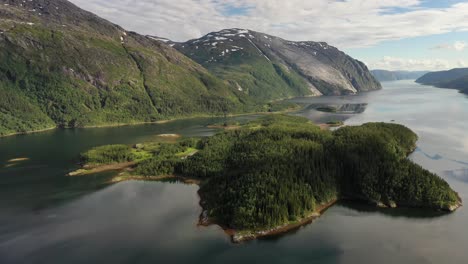 aerial footage beautiful nature norway