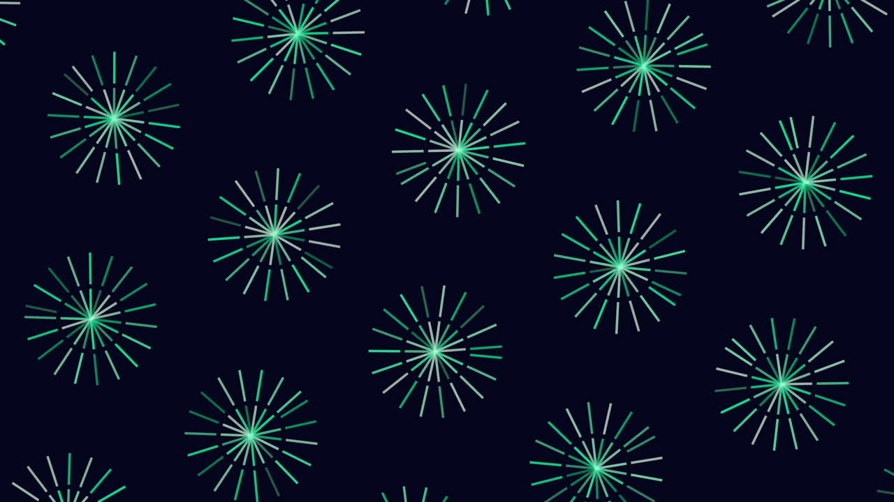 patrón de círculos futuristas con líneas de neón del arco iris