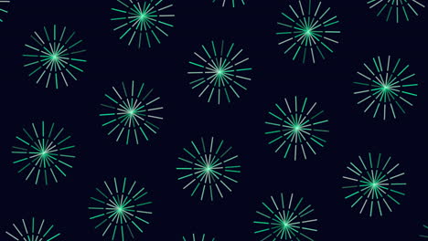 futuristic circles pattern with rainbow neon lines