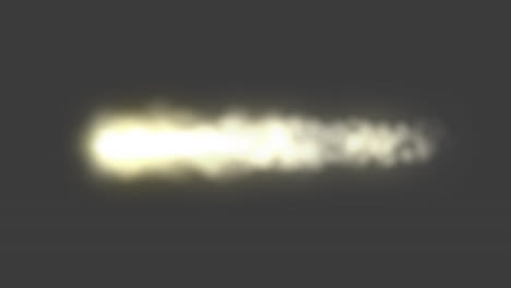 Glowing Light Trail with Smoke Effect