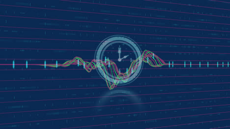 Animation-of-data-processing-over-clock