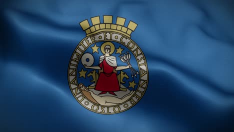 oslo la bandera de noruega es un bucle de fondo 4k