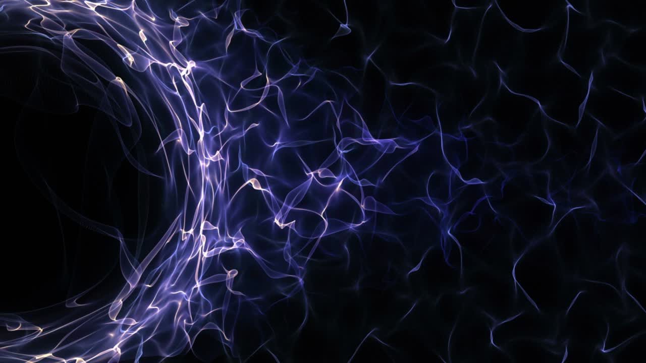 Empty Blue Particles Fibers and Ring Background, Loop