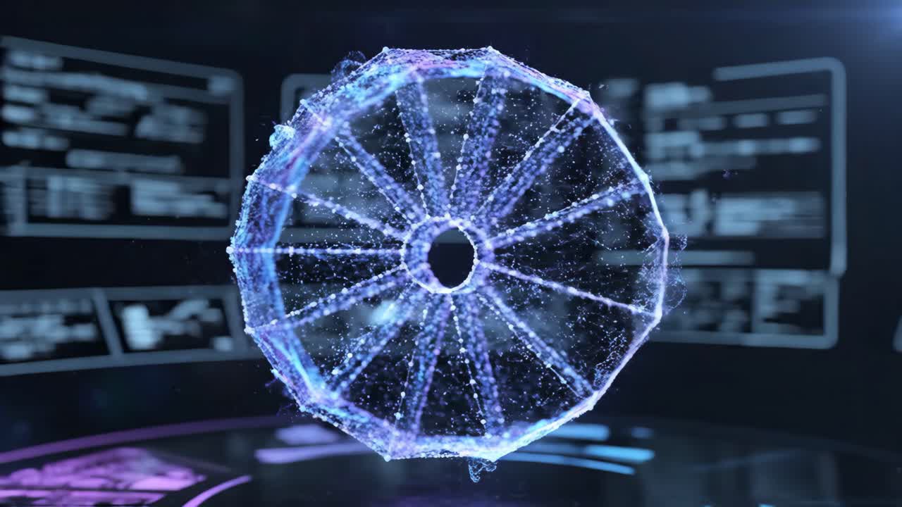 Futuristic Artificial Intelligence Data Visualization