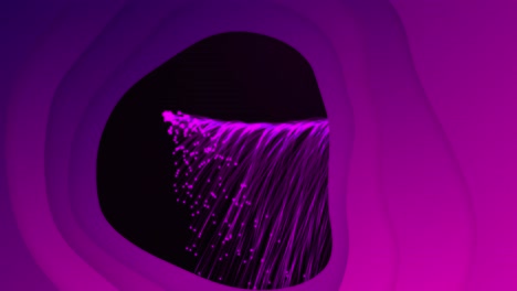 animación de formas que se mueven sobre un fondo negro