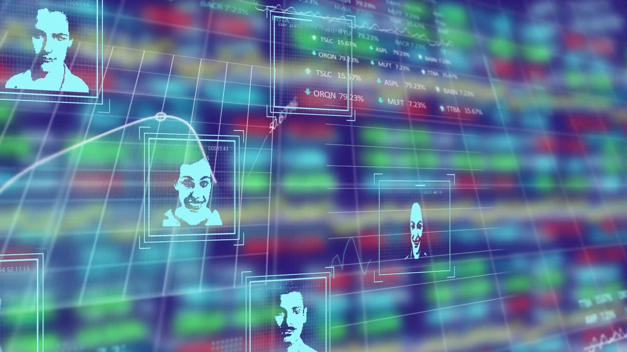 Animation of biometric photos and financial data processing