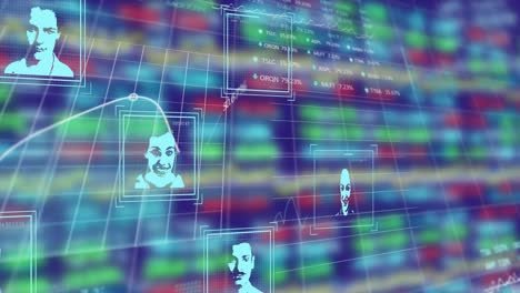 animación de fotos biométricas y procesamiento de datos financieros