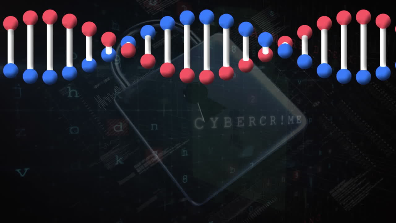 dna  ⁇ 의 애니메이션, 온라인 보안 포물 ⁇  및 사이버 공격 경고