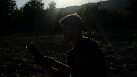 quran reader silhouette