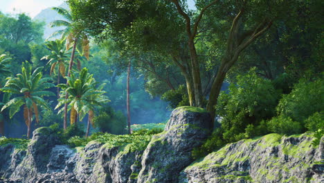 la exuberante jungla tropical