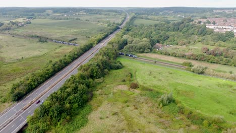 A2-Dual-Carriageway-With-Train-Passing-Underneath-In-Wincheap