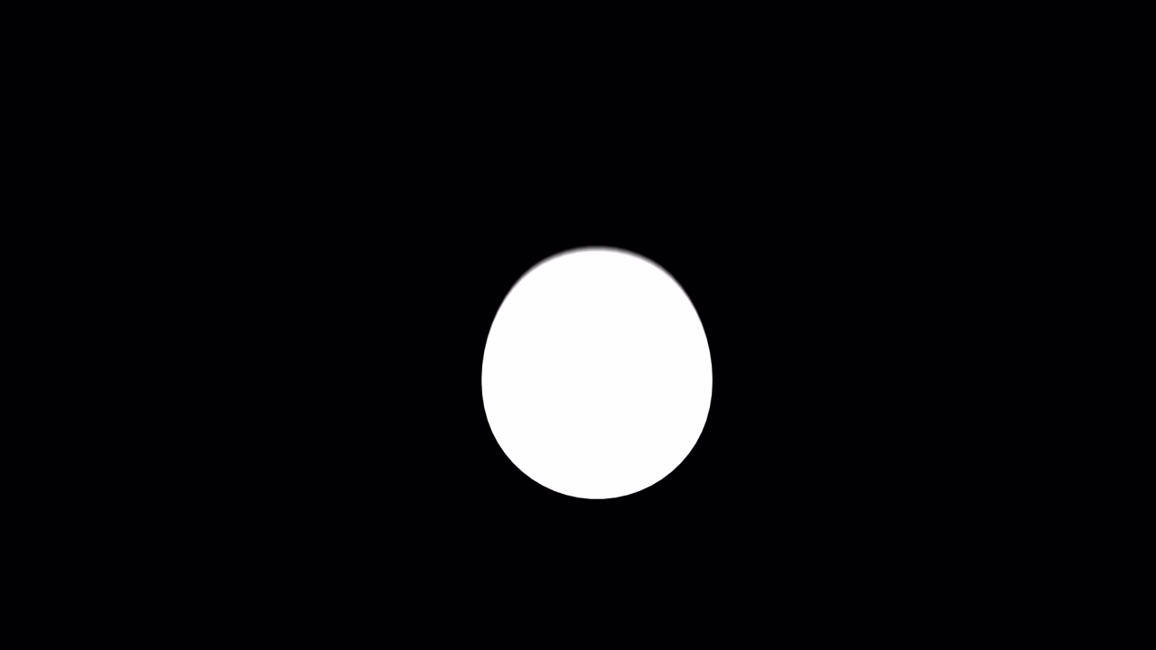 Cerchio bianco su sfondo nero