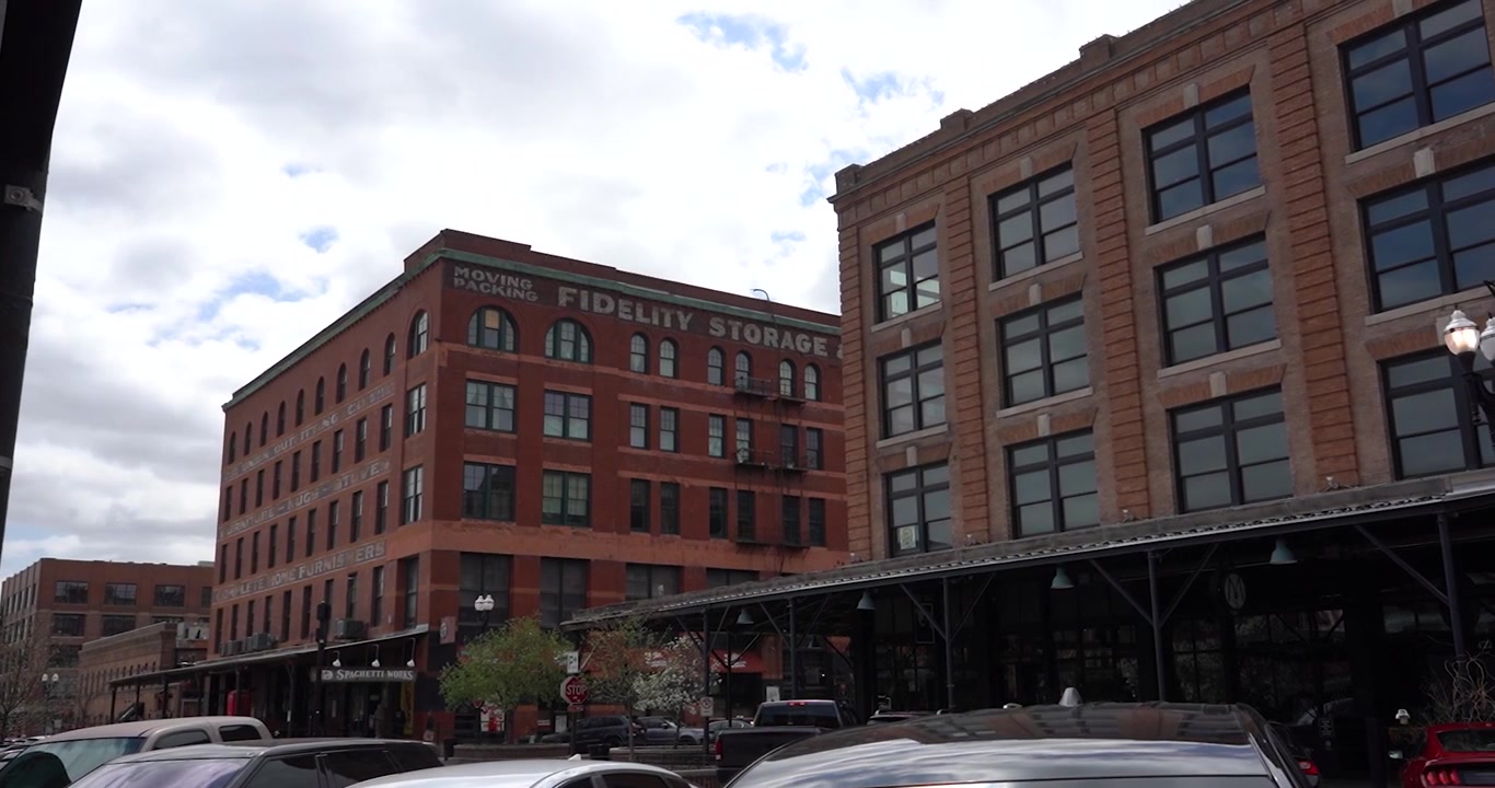 Edificios del Old Market en Omaha, Nebraska.