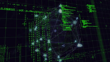 Animation-of-networks-and-data-processing