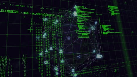 animación de redes y procesamiento de datos.